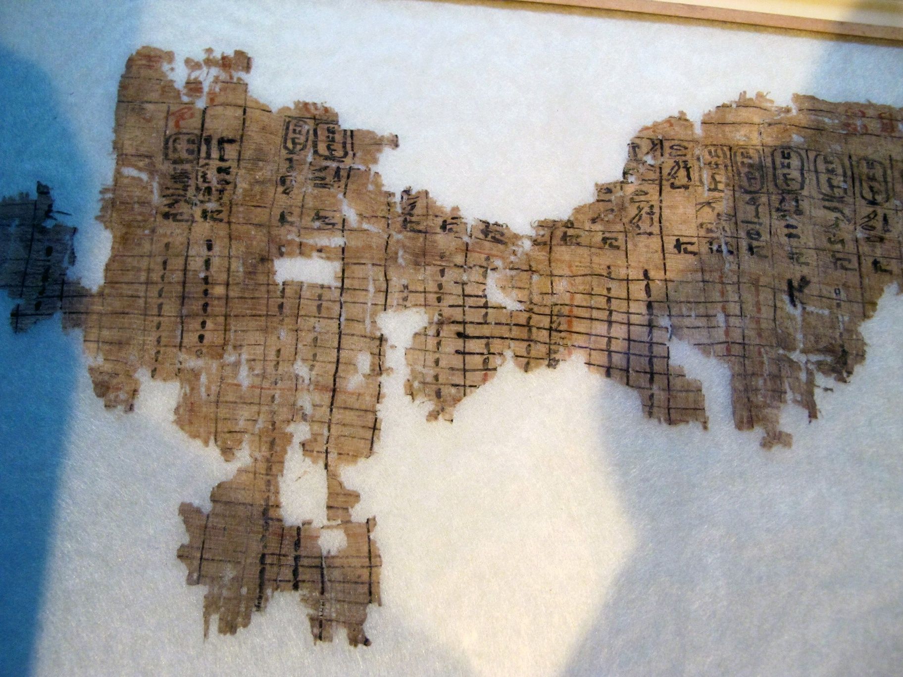 The oldest piece of penmanship in the world is an Egyptian spreadsheet